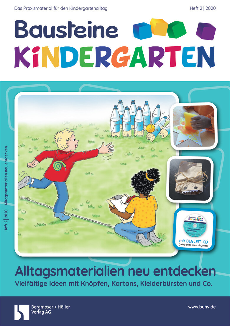 Alltagsmaterialien neu entdecken. Vielfältige Ideen mit Knöpfen, Kartons, Kleiderbürsten und Co. - Bausteine Kindergarten