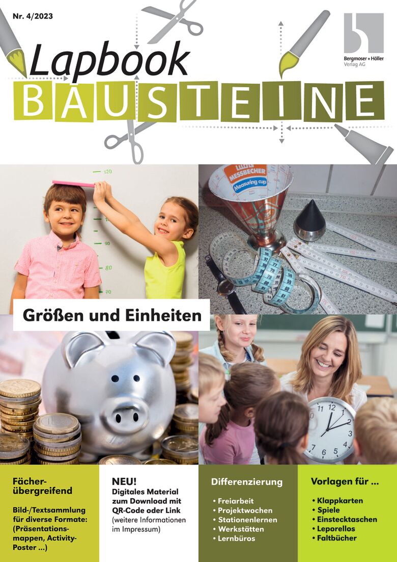 Größen und Einheiten - Lapbook Bausteine