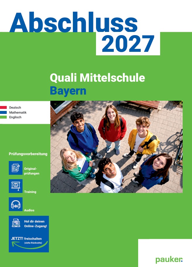 Aufgaben Quali 9 Mittelschule Bayern | 3-Fächer-Kombi - Prüfungsvorbereitung Bayern