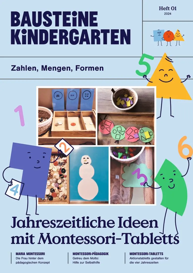 Jahreszeitliche Ideen mit Montessori-Tabletts - Bausteine Kindergarten - Upgrades