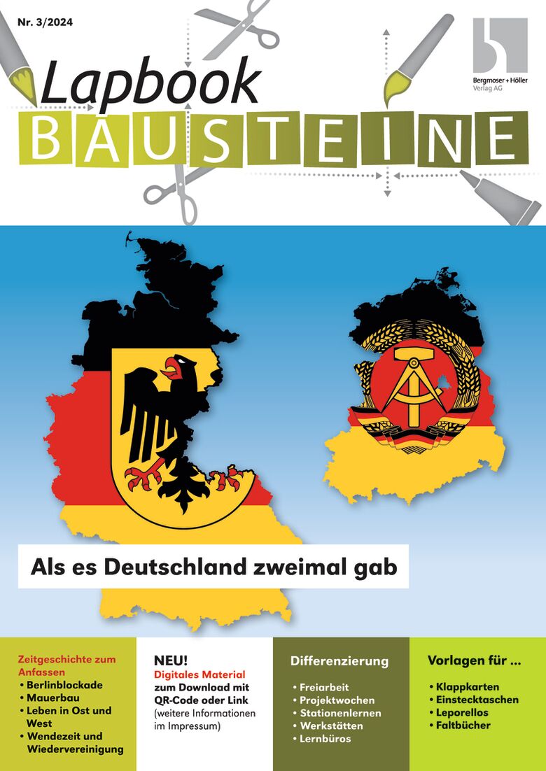 Als es Deutschland zweimal gab - Lapbook Bausteine