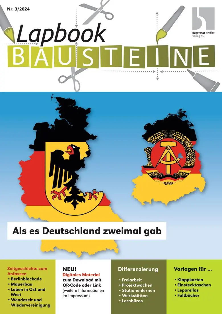 Als es Deutschland zweimal gab - Lapbook Bausteine