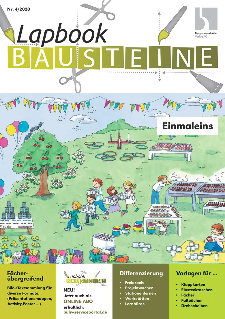 Einmaleins - Lapbook Bausteine