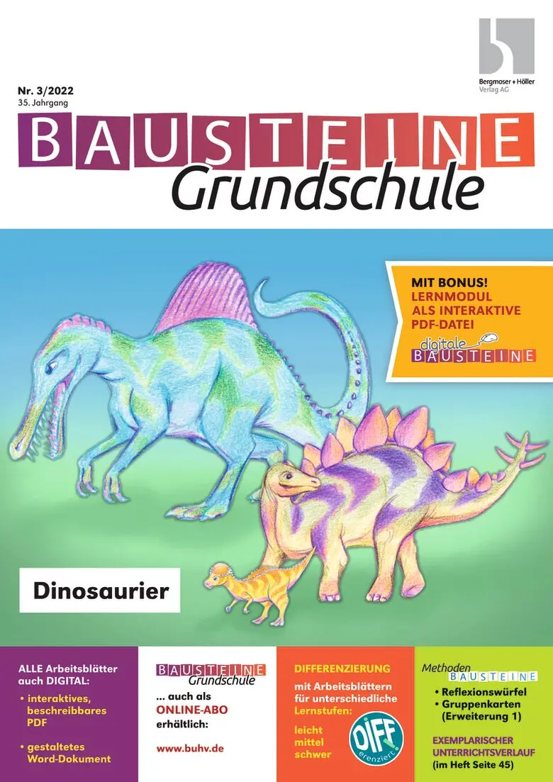 Dinosaurier - Bausteine Grundschule