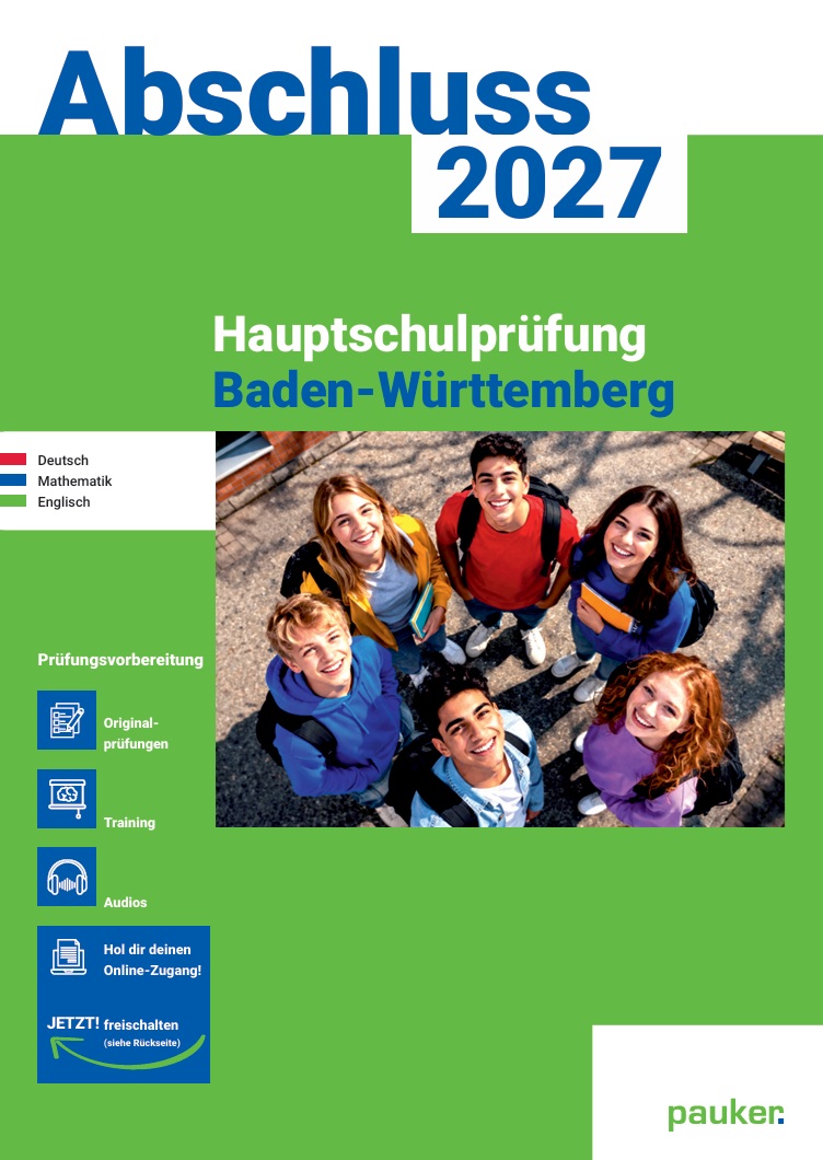 Prüfungsvorbereitung Hauptschule Baden-Württemberg | 3-Fächer-Kombi - Prüfungsvorbereitung Baden-Württemberg