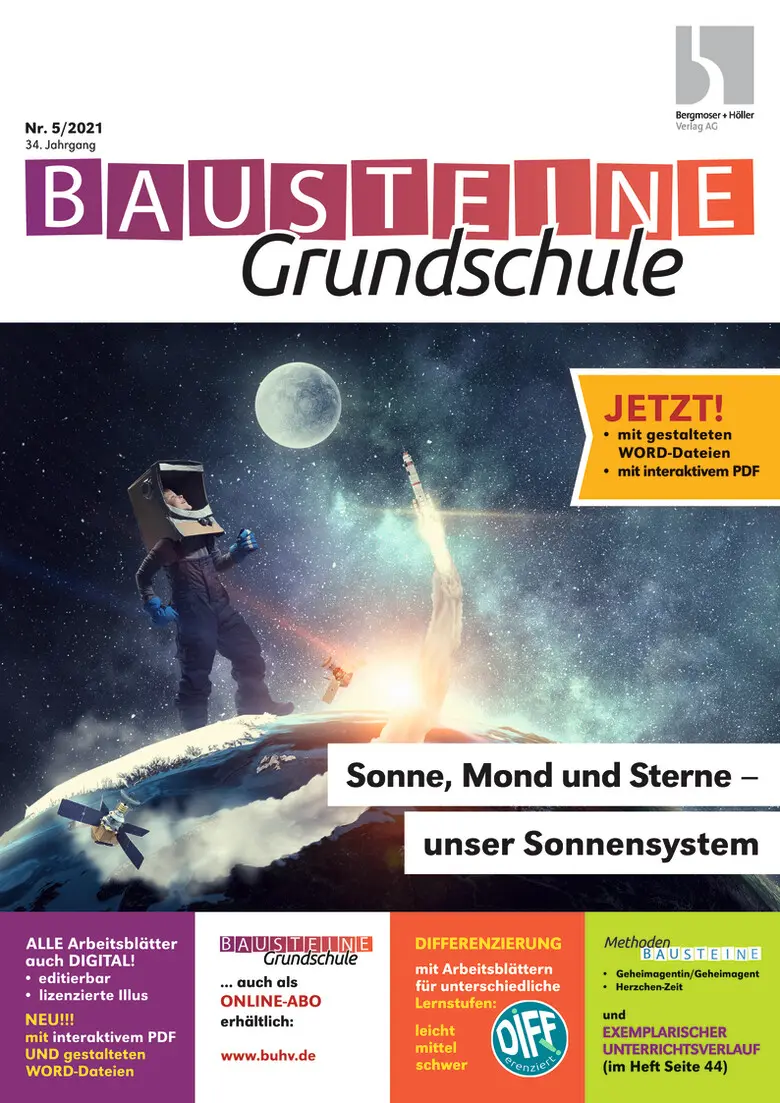 Sonne, Mond und Sterne - unser Sonnensystem - Bausteine Grundschule