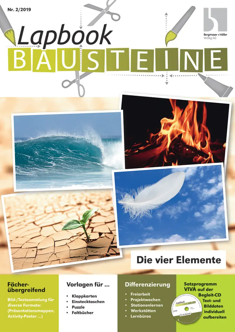 Lapbook Die vier Elemente - Lapbook Bausteine