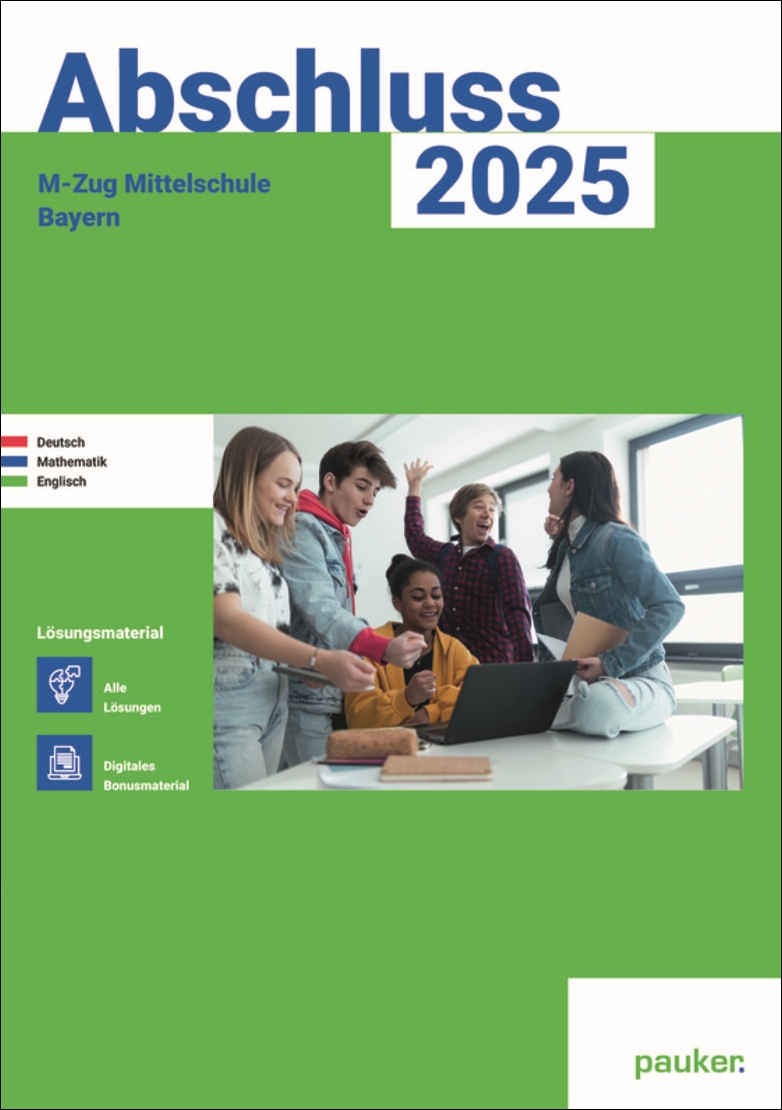 Deutsch, Mathe und Englisch - M-Zug Mittelschule - Lösungsband - Prüfungsvorbereitung Bayern