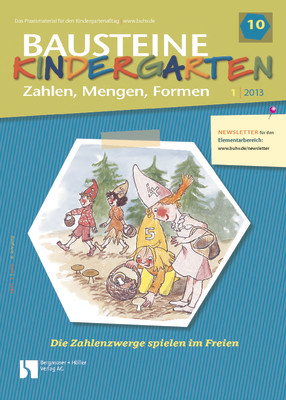 Die Zahlenzwerge spielen im Freien - Bausteine Kindergarten - Zahlen, Mengen, Formen