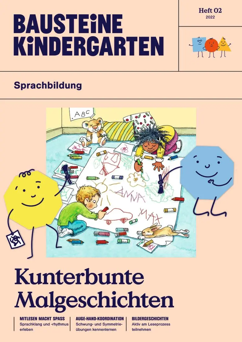 Kunterbunte Malgeschichten - Bausteine Kindergarten - Sprachbildung