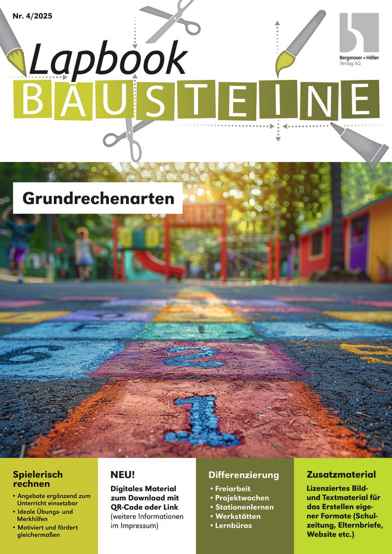 Grundrechenarten - Lapbook Bausteine