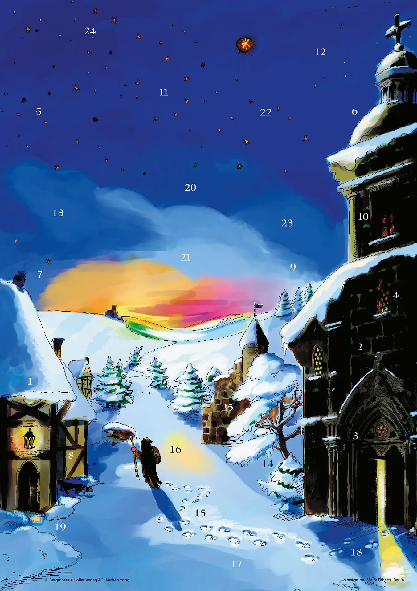 Spurensuche: Weihnachten - Fensterbild-Adventskalender