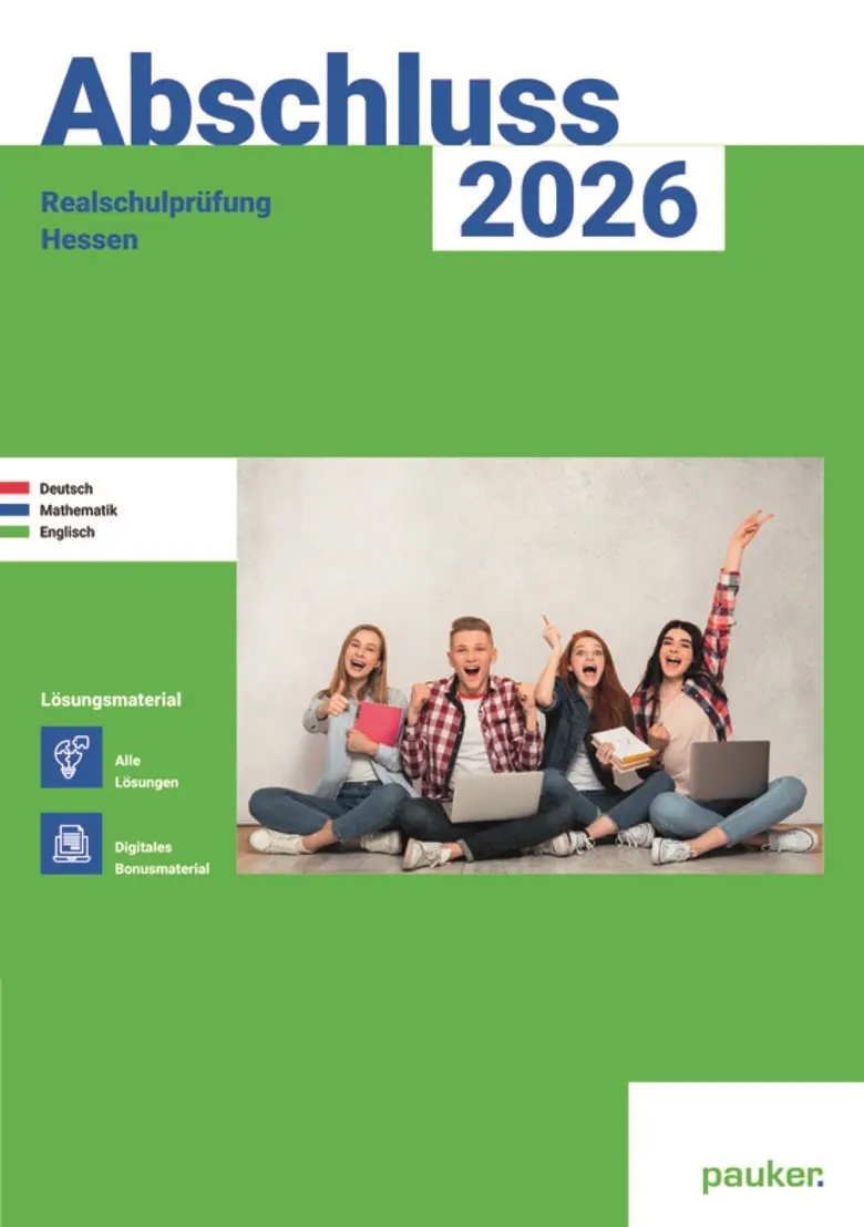 Deutsch, Mathe und Englisch - Realschule - Lösungsband - Prüfungsvorbereitung Hessen