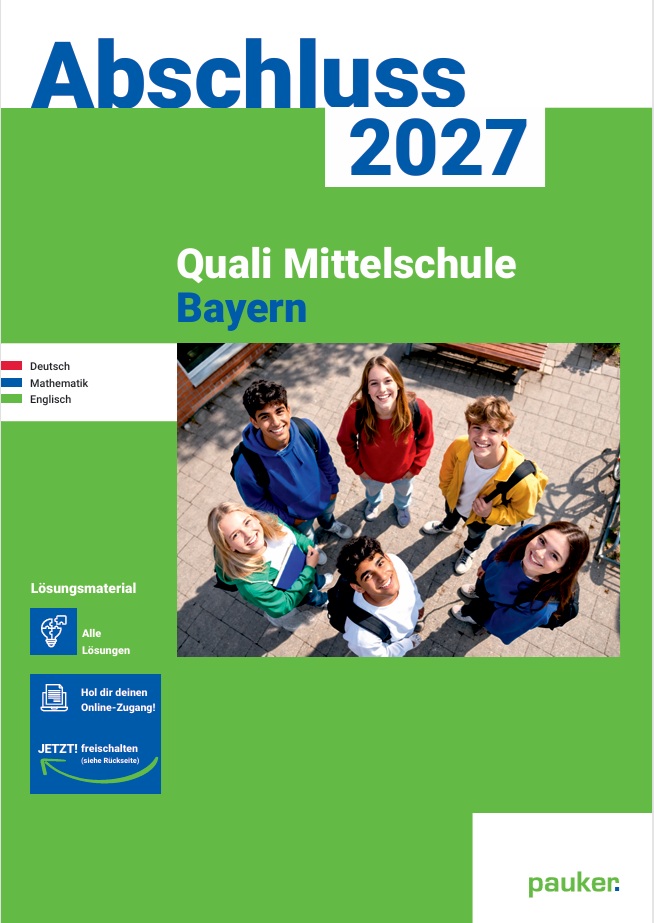 Lösungen Quali 9 Mittelschule Bayern | 3-Fächer-Kombi - Prüfungsvorbereitung Bayern