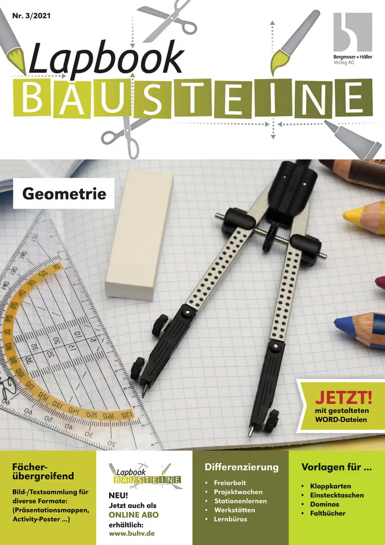 Geometrie - Lapbook Bausteine