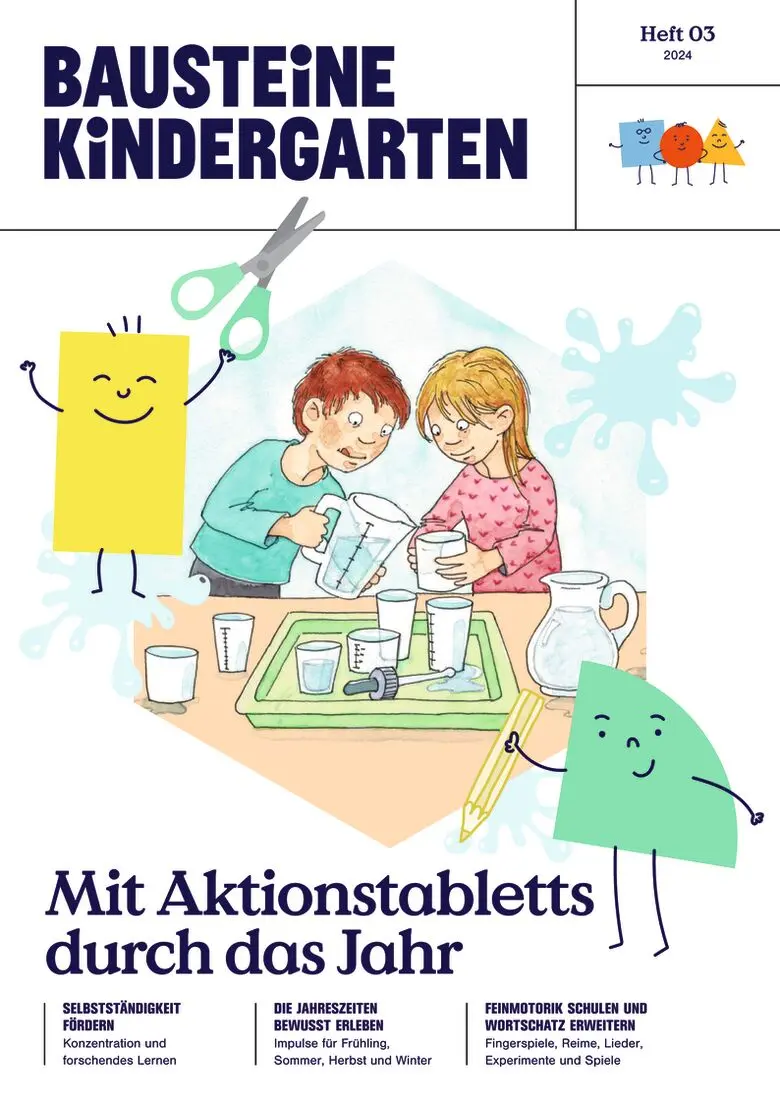 Mit Aktionstabletts durch das Jahr - Bausteine Kindergarten