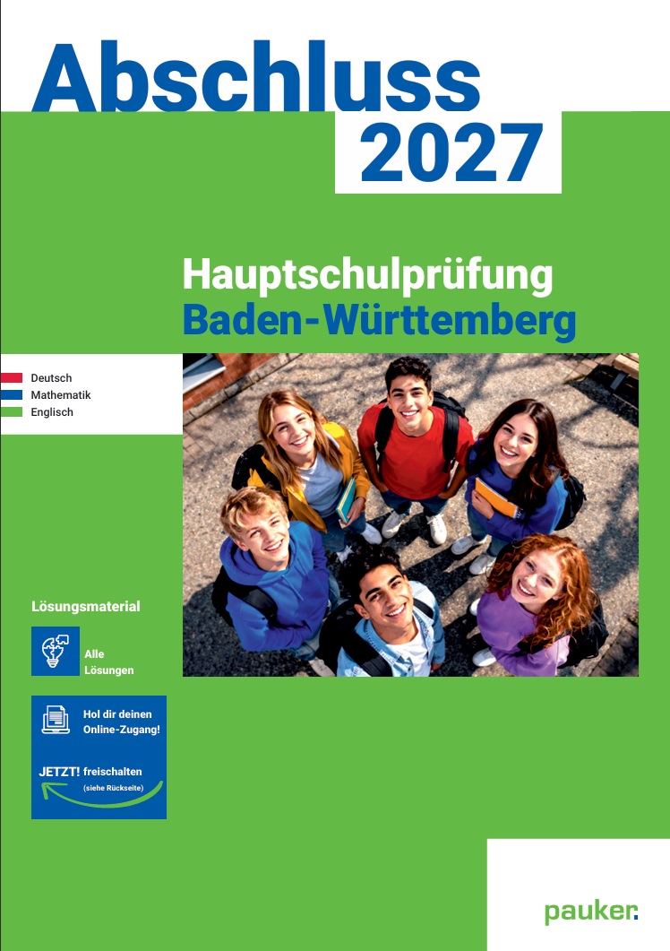  Lösungen Hauptschulprüfung Baden-Württemberg | 3-Fächer-Kombi - Prüfungsvorbereitung Baden-Württemberg
