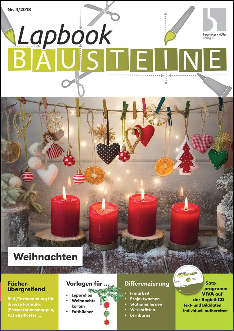 Lapbook Weihnachten - Lapbook Bausteine