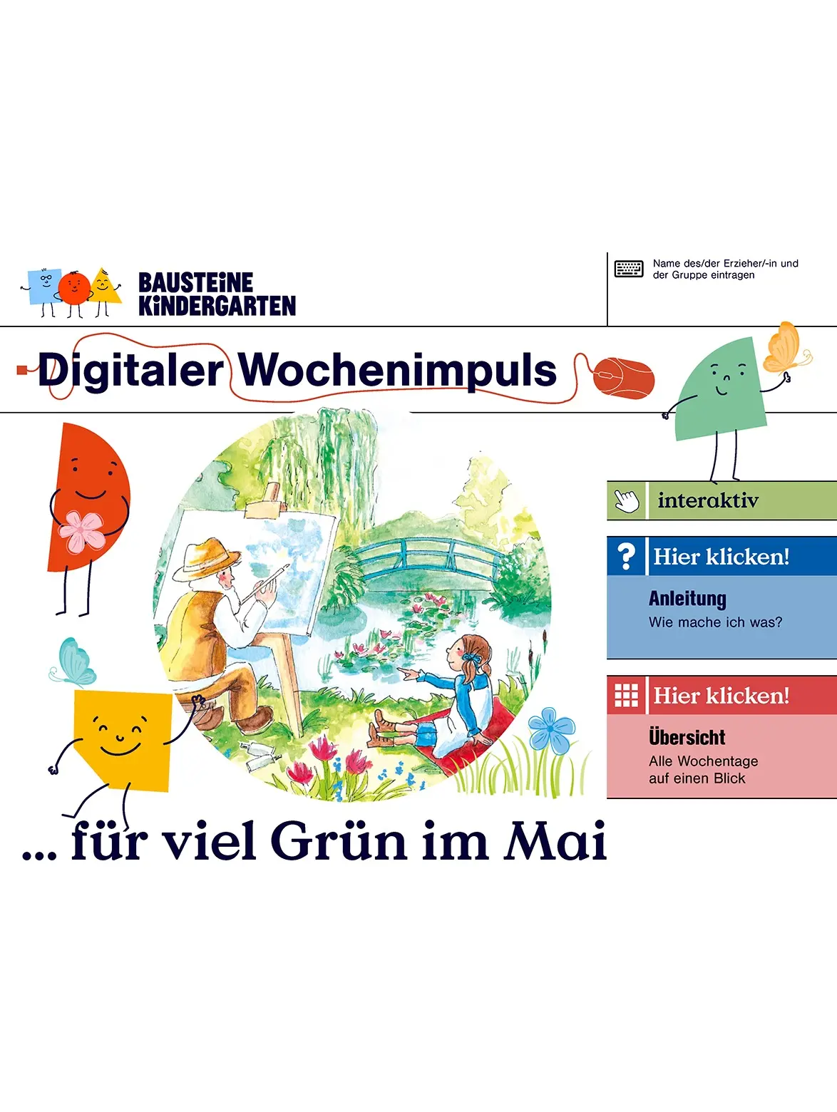 ... für mehr Grün im Mai - Bausteine Kindergarten digitale Wochenimpulse