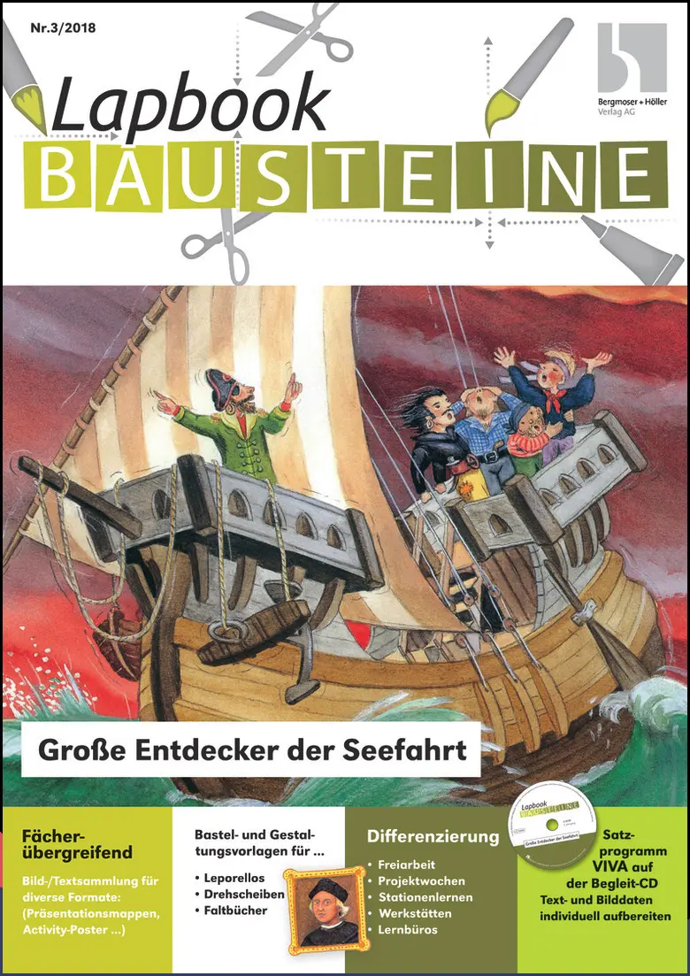 Lapbook Große Entdecker der Seefahrt - Lapbook Bausteine