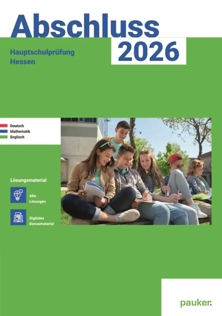 Deutsch, Mathe und Englisch - Hauptschule - Lösungsband - Prüfungsvorbereitung Hessen