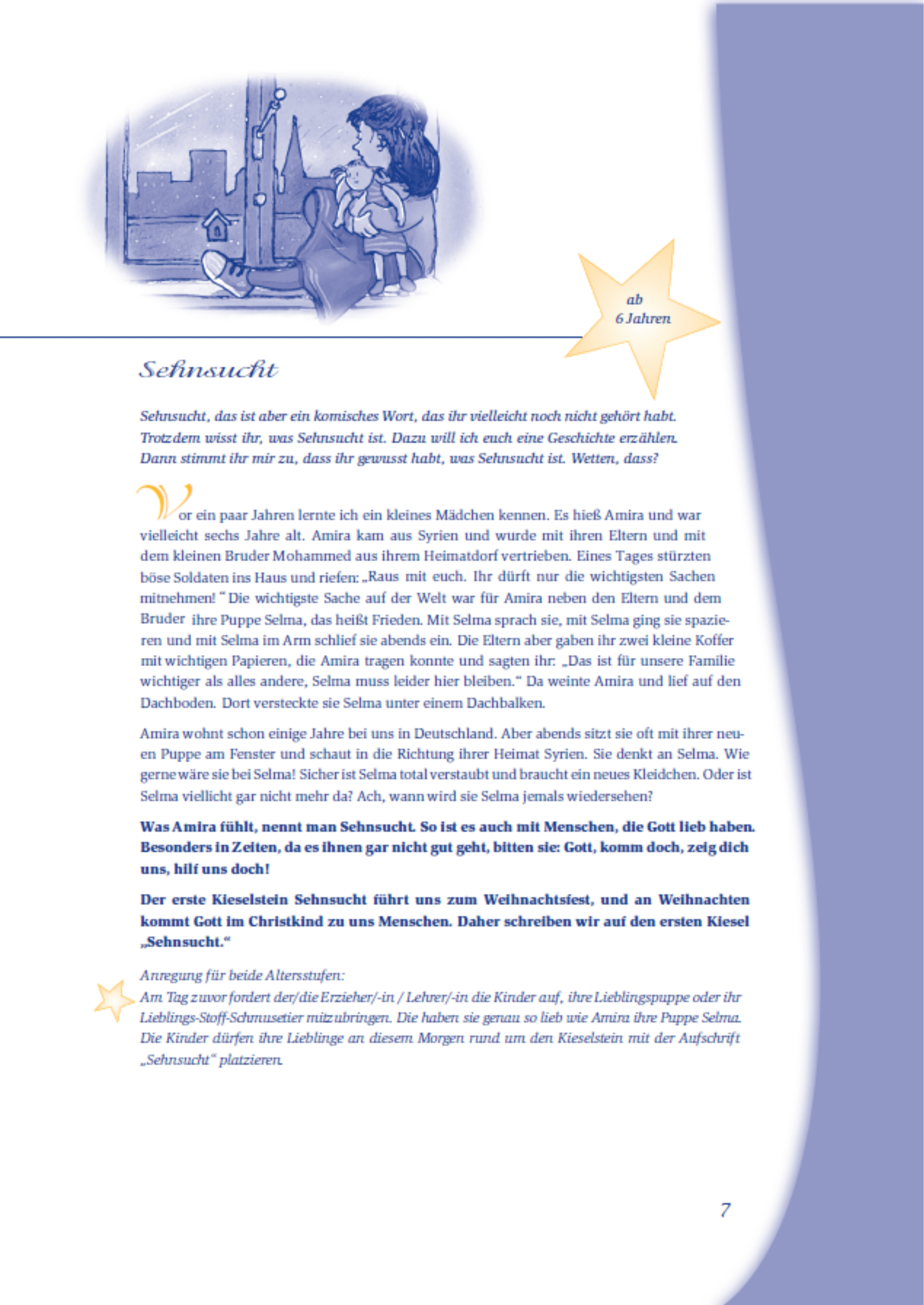 Advents-Kiesel auf dem Weihnachtsweg - Fensterbild-Adventskalender