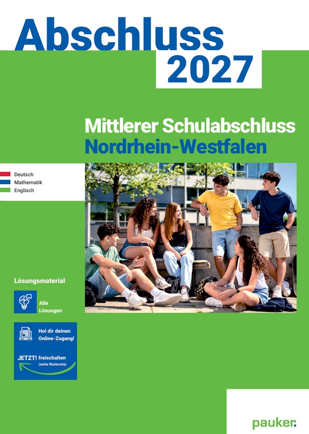 Lösungen für MSA Realschule Nordrhein-Westfalen| 3-Fächer-Kombi - Prüfungsvorbereitung Nordrhein-Westfalen