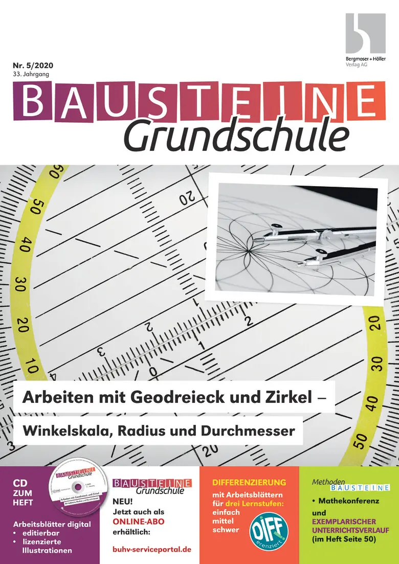 Mit Geodreieck und Zirkel - Bausteine Grundschule