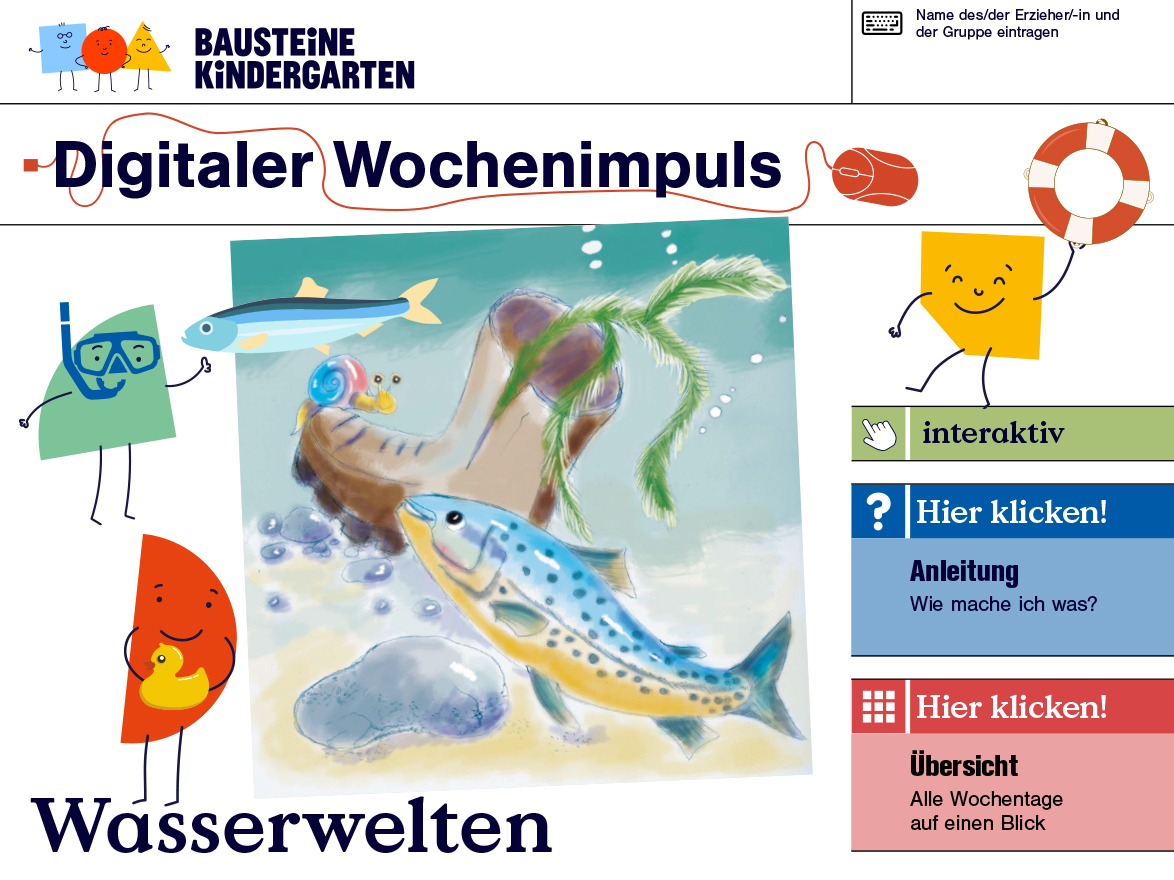 Bausteine Kindergarten - Digitaler Wochenimpuls