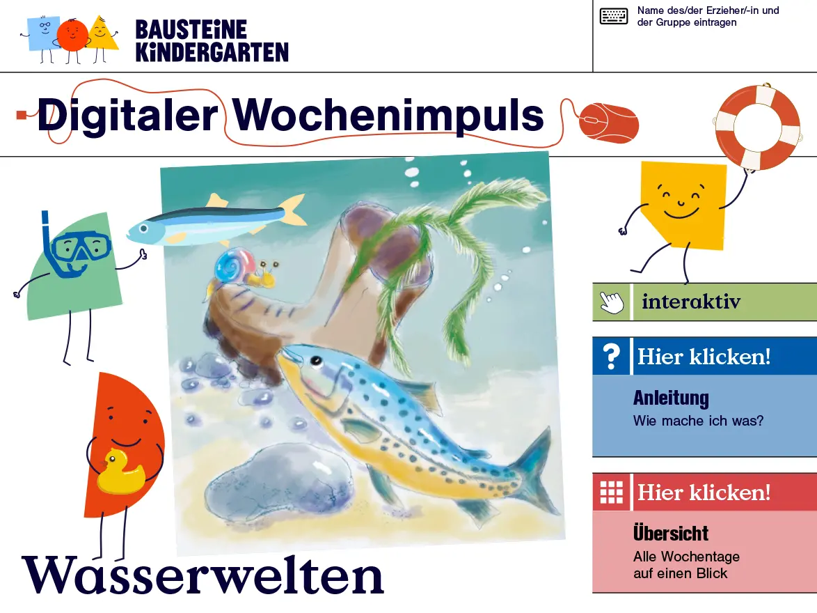 Bausteine Kindergarten - Digitaler Wochenimpuls