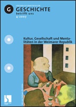 Gesellschaft, Kultur und Mentalitäten in der Weimarer Republik - MEIN FACH - Geschichte Sek II