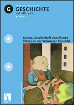 Gesellschaft, Kultur und Mentalitäten in der Weimarer Republik - MEIN FACH - Geschichte Sek II