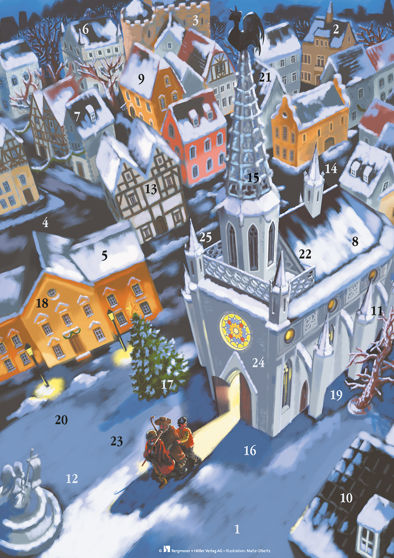 Die verschwundenen Hirten - Fensterbild-Adventskalender