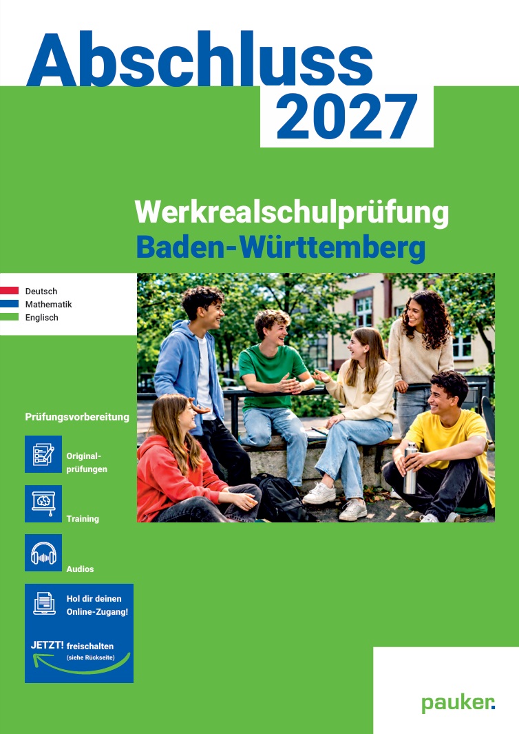 Prüfungsvorbereitung für Werkrealschule Baden-Württemberg | 3-Fächer-Kombi - Prüfungsvorbereitung Baden-Württemberg