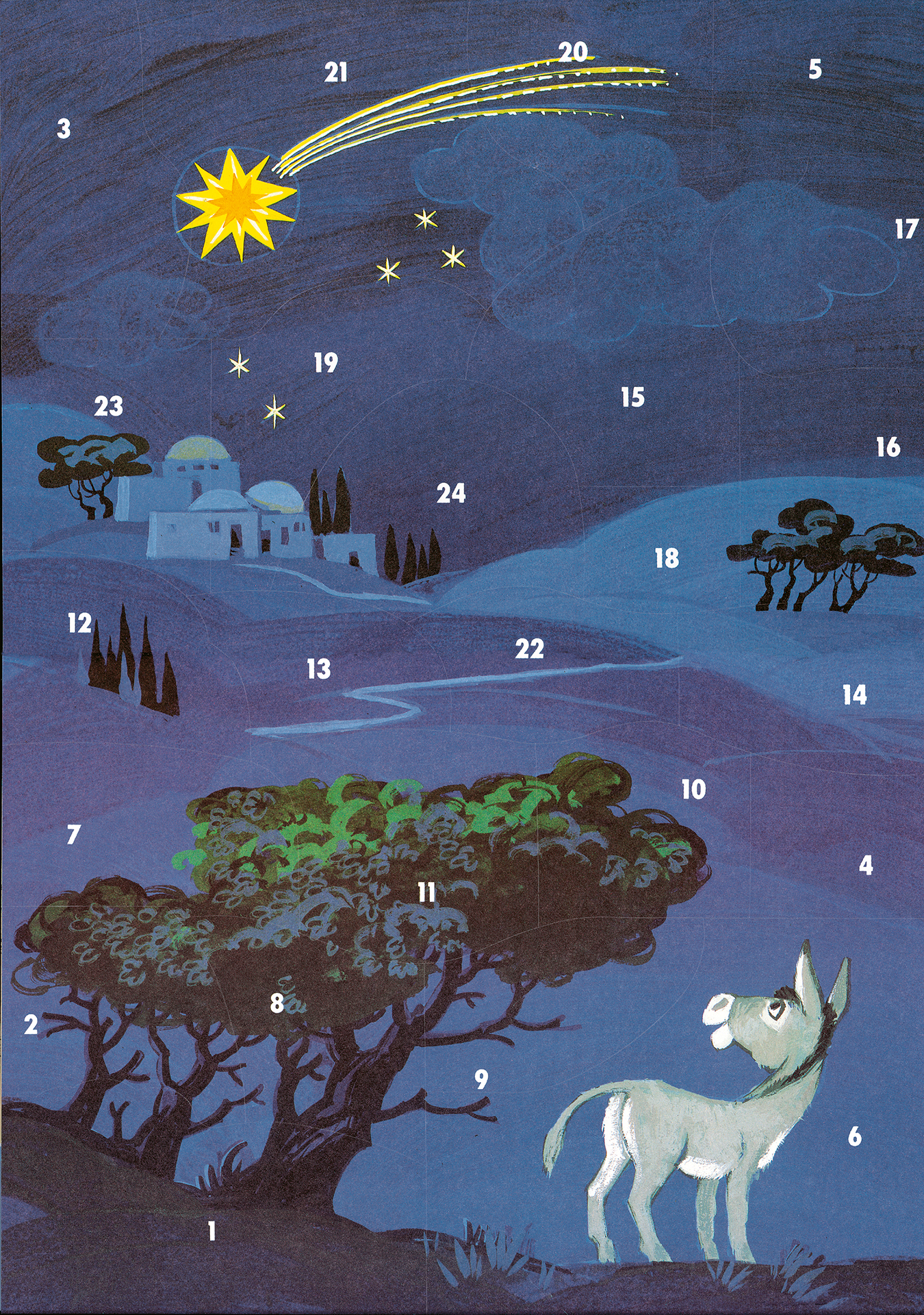 Wie Aaron nach Betlehem kam - Fensterbild-Adventskalender