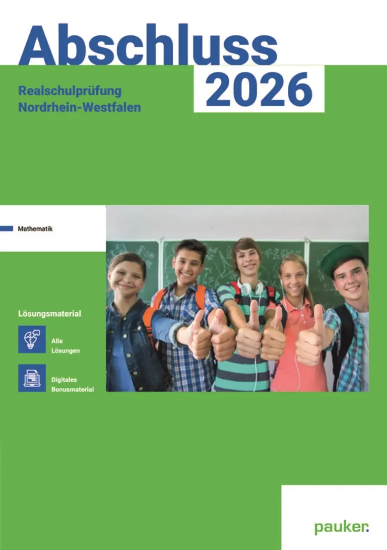 Mathe - Mittlerer Schulabschluss - Lösungsband - Prüfungsvorbereitung Nordrhein-Westfalen