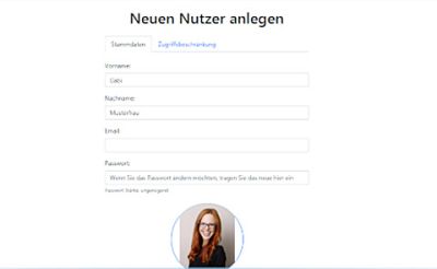 Neuen Nutzer anlegen